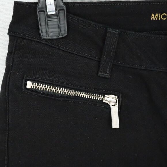 Michael Kors Jeans Petites 2P Black Izzy Skinny Stretch Denim Zip Pockets - Picture 10 of 16